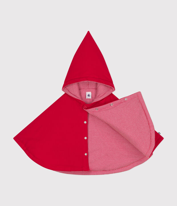 Cape en coton b&eacute;b&eacute; rouge