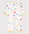 Dors-bien sans boutons-pression et sans pieds animaux marins en coton blanc MARSHMALLOW/blanc MULTICO