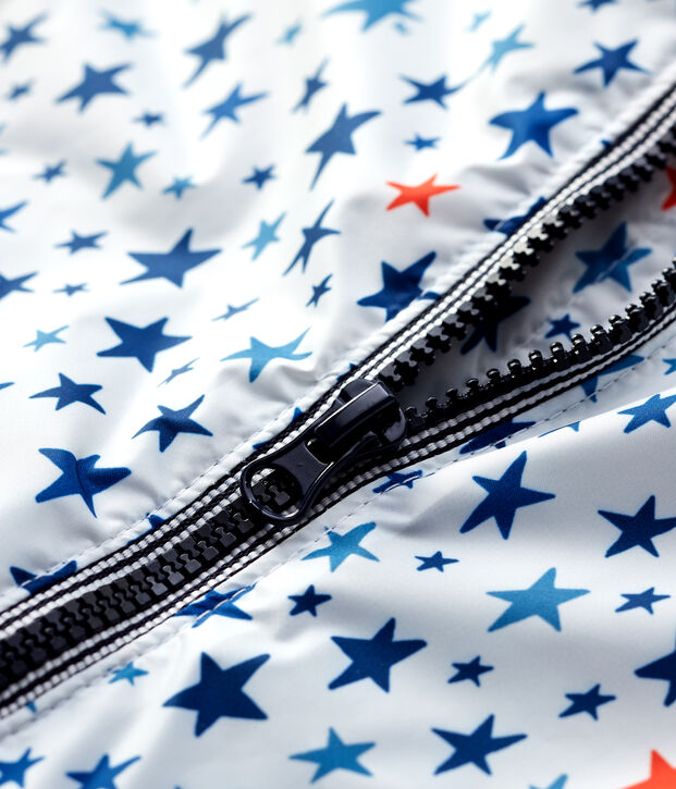 Coupe-vent chaud b&eacute;b&eacute; blanc/multicouleur