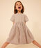 Robe manches courtes en seersucker enfant fille MARECAGE/ SALINE