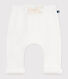 Pantalon bébé en coton doux et chaud uni