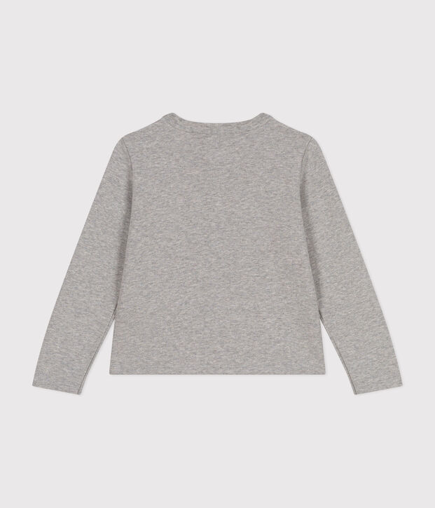 Cardigan en molleton enfant fille gris