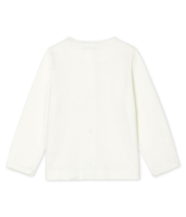 Cardigan l&eacute;ger b&eacute;b&eacute; fille-gar&ccedil;on blanc