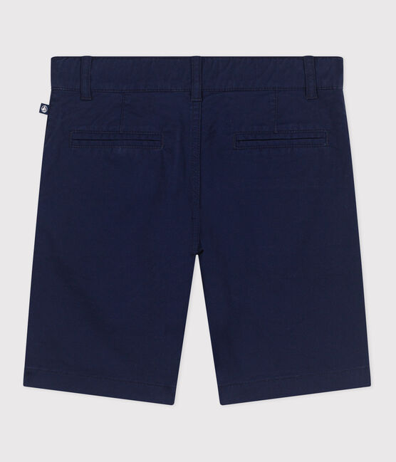 Bermuda short enfant en coton uni bleu MEDIEVAL