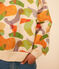 Sweatshirt imprimé en molleton enfant blanc AVALANCHE/ MULTICO