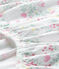 Drap housse bébé fille 120x60 blanc ECUME/blanc MULTICO