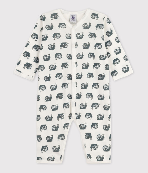 Dors-bien b&eacute;b&eacute; sans pieds blanc/gris