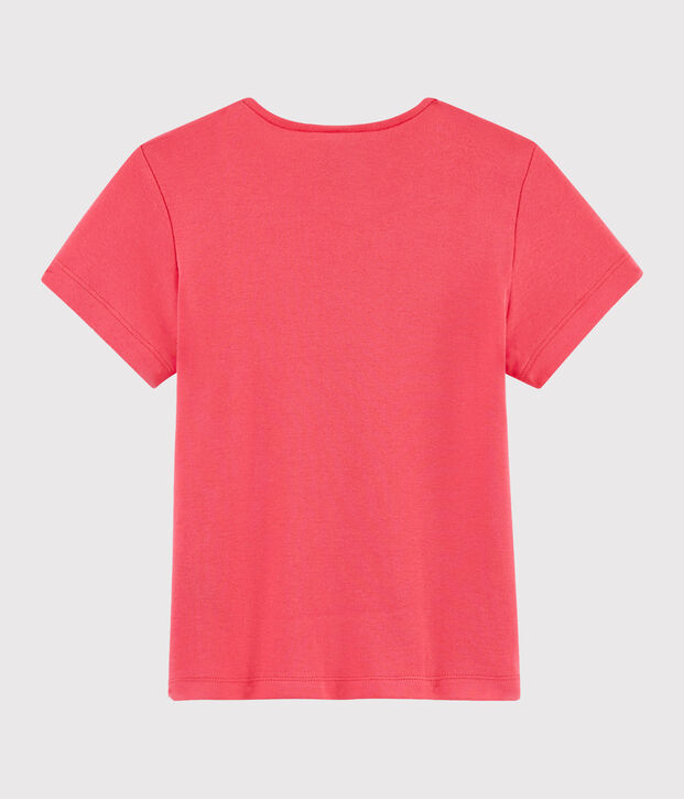Tee-shirt manches courtes enfant fille rose