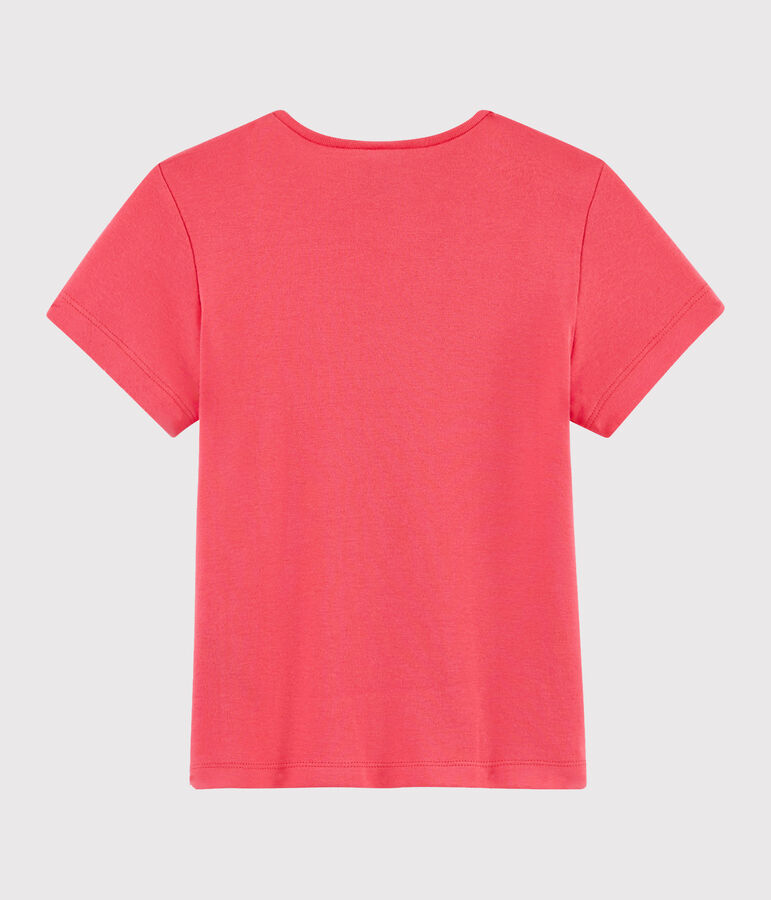 Tee-shirt manches courtes enfant fille rose