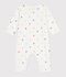 Pyjama b&eacute;b&eacute; en coton sans pieds imprim&eacute; c&oelig;urs blanc/multicouleur