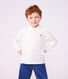 Polo enfant en coton &agrave; manche longues uni