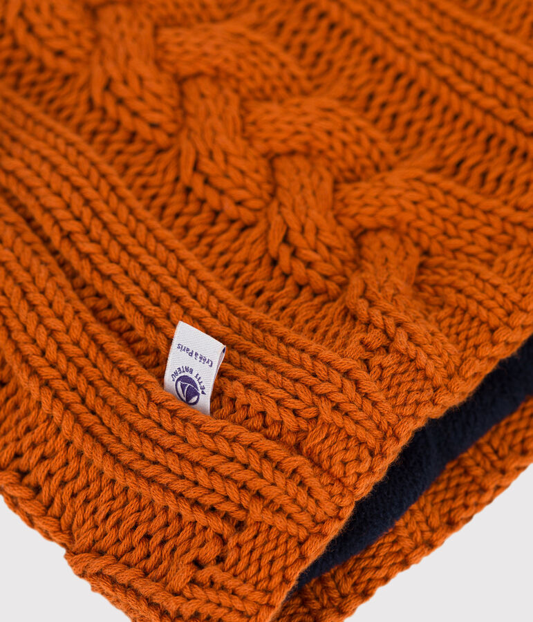 Snood enfant fille marron