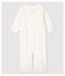 Combisac cerises bébé en coton biologique blanc MARSHMALLOW/blanc MULTICO
