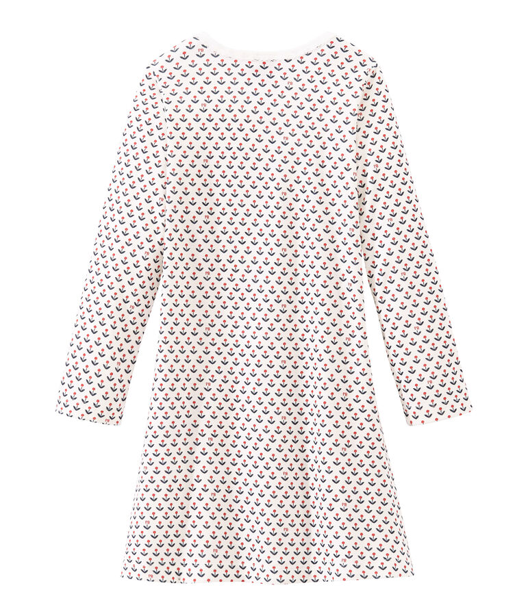 Chemise de nuit petite fille blanc/multicouleur