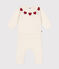 Ensemble 2 pièces en tricot bébé rouge MARSHMALLOW/blanc CORRIDA