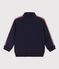 Sweatshirt zippé enfant en coton bleu SMOKING