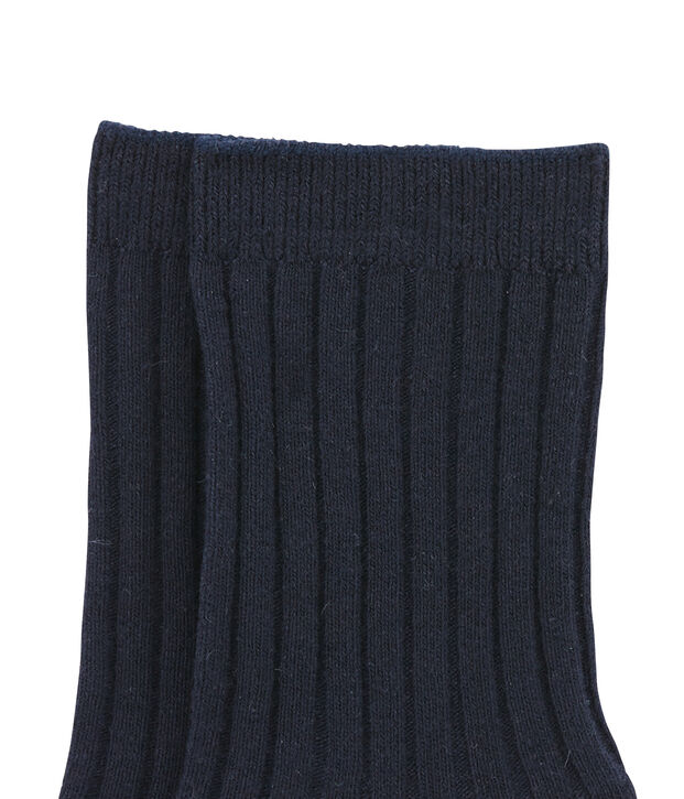 Chaussettes enfant mixte bleu marine
