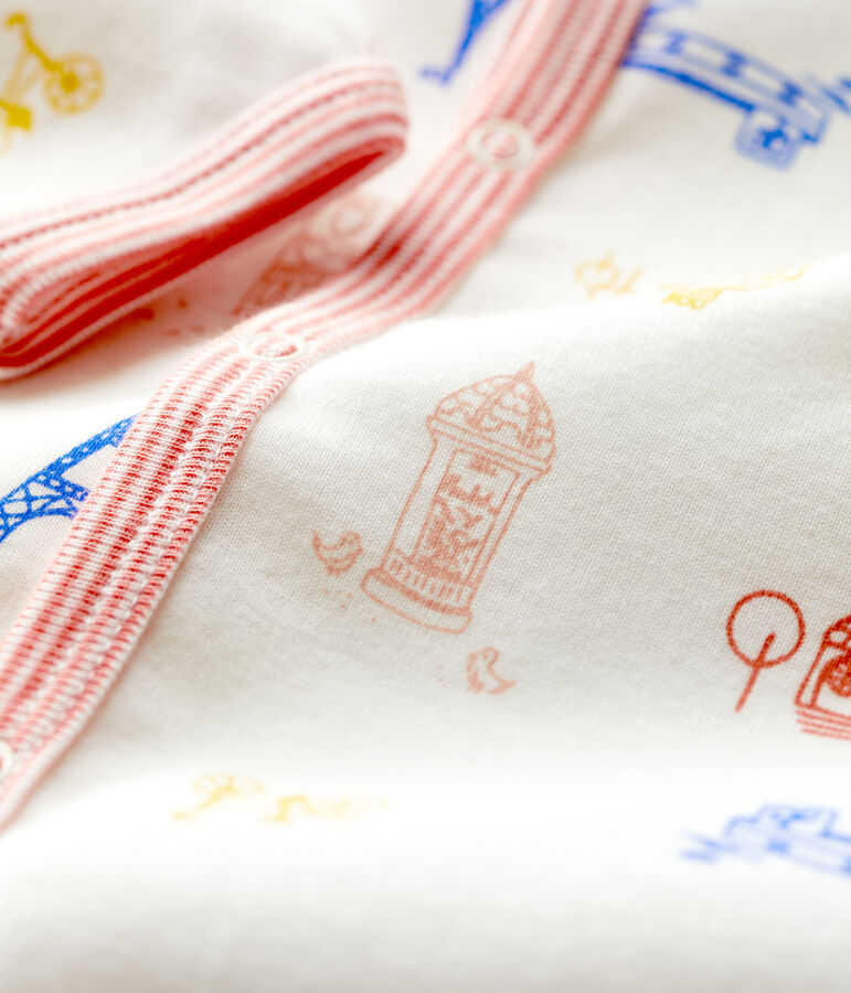 Dors-bien b&eacute;b&eacute; Paris sans pieds en coton blanc MARSHMALLOW/blanc MULTICO