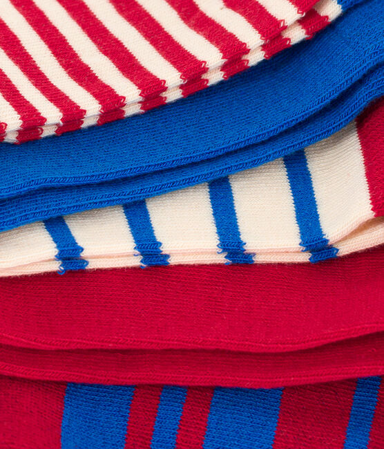 Lot de 5 paires de chaussettes rayures en jersey de coton enfants variante 1