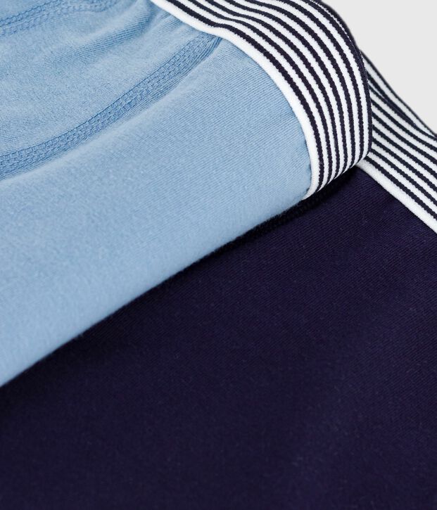 Lot de boxers enfant en coton et elasthanne uni multicouleur