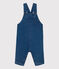 Salopette longue bébé en denim bleu BLEU DELAVE