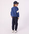 Pantalon de jogging enfant en coton uni bleu