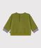 Sweatshirt b&eacute;b&eacute; en coton motif Petit Bateau vintage vert