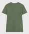 Tee-shirt L'ICONIQUE col rond en coton Femme vert CROCO
