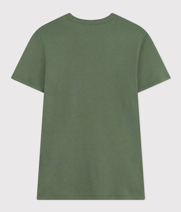 Tee-shirt L'ICONIQUE col rond en coton Femme vert