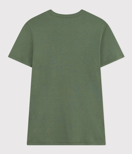 Tee-shirt L'ICONIQUE col rond en coton Femme vert CROCO