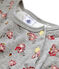 Robe imprimée enfant fille gris BELUGA/blanc MULTICO