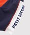 Short de plage effet colorblock enfant garçon bleu TOUAREG/orange SPICY