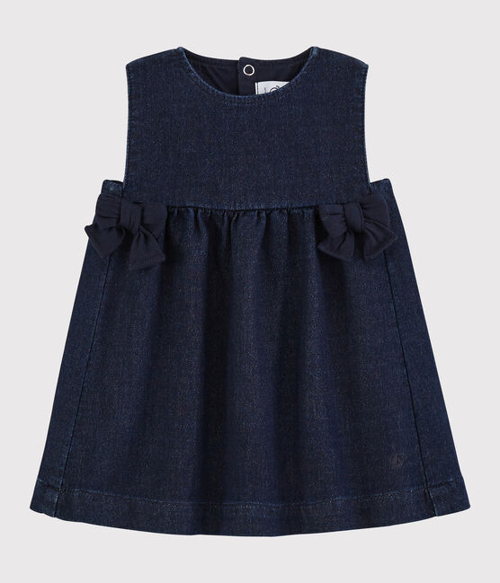 Robe sans manches bébé fille bleu JEANS