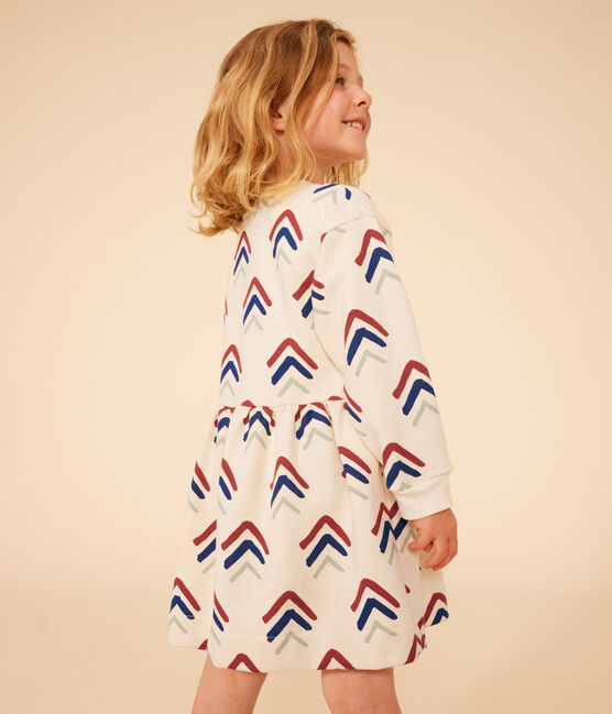 Robe imprimée manches longues en molleton enfant fille AVALANCHE+INCOGNITO/ MULTICO