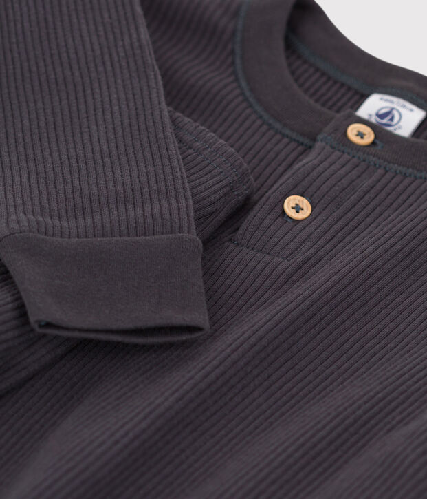 Pyjama en coton enfant gris