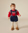 Short à bretelle en velours bébé CREPUSCULE
