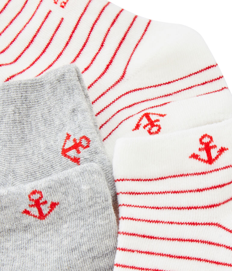 Lot de 2 paires de chaussettes enfant gar&ccedil;on multicouleur