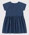 Robe en denim léger bio bébé bleu DENIM