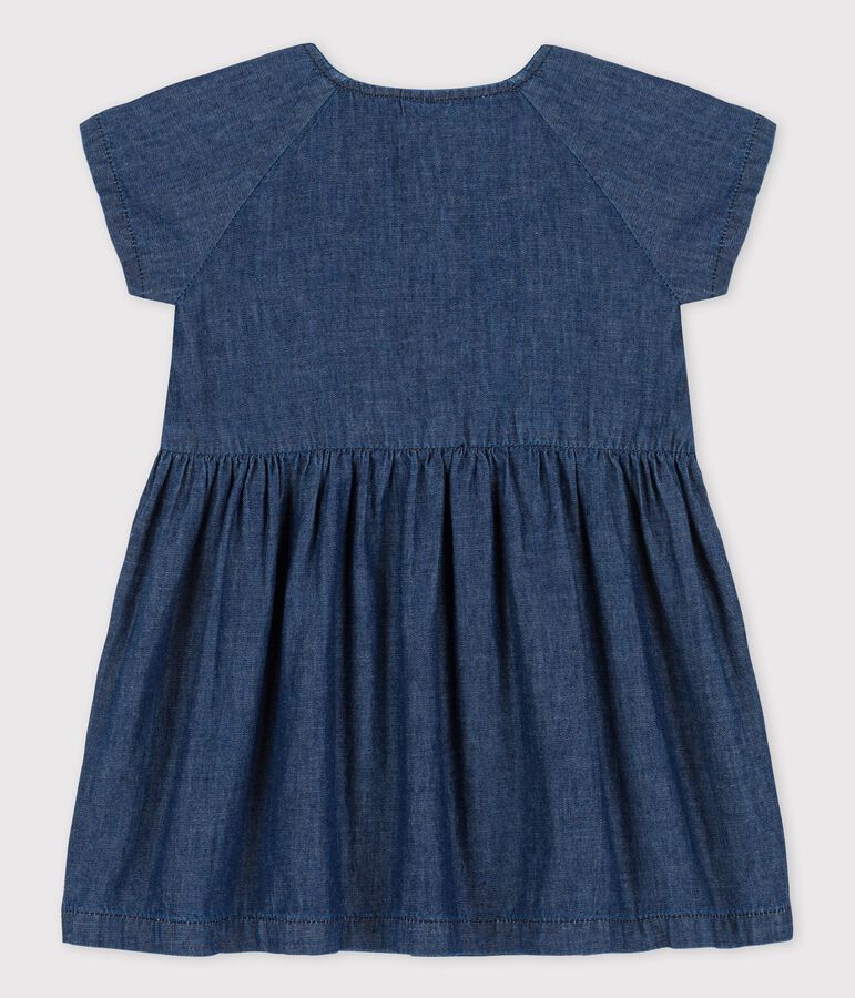 Robe en denim l&eacute;ger bio b&eacute;b&eacute; bleu DENIM