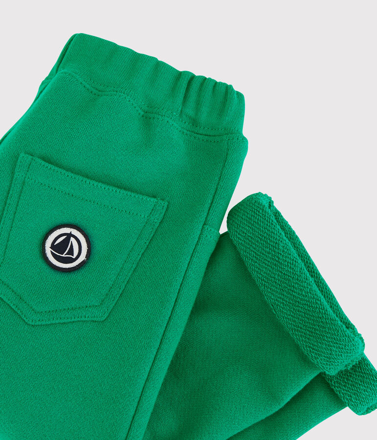 Pantalon en molleton b&eacute;b&eacute;. vert PIVERT