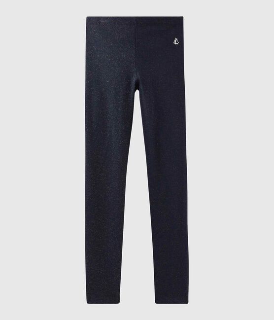 Legging enfant fille bleu SMOKING/jaune OR
