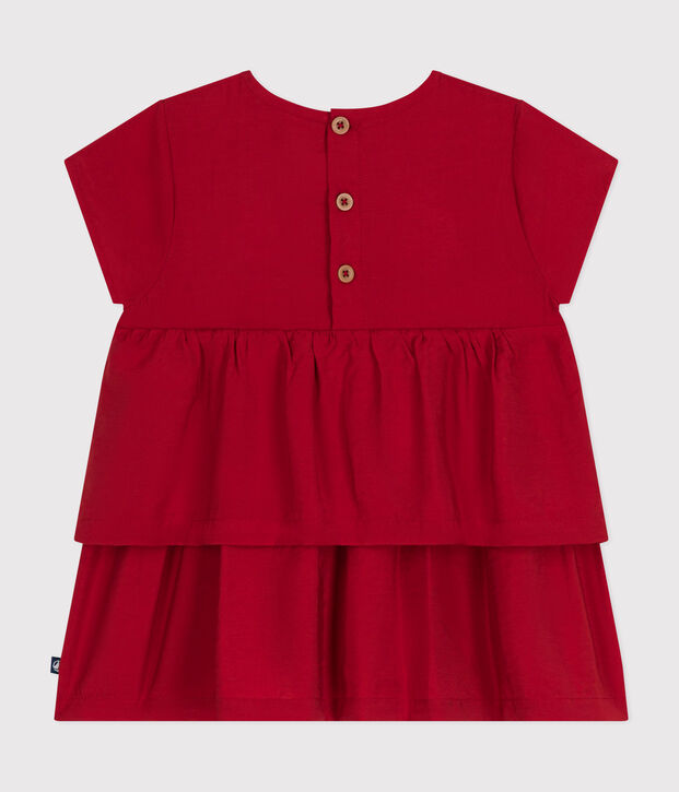 Robe manches courtes b&eacute;b&eacute; rouge