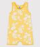 Combicourt bébé hawaÏ en coton jaune ORGE/blanc MARSHMALLOW