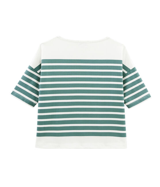 Marinière femme bleu BRUT/blanc MARSHMALLOW