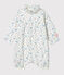 Combinaison bébé fille en tissu couche blanc MARSHMALLOW/blanc MULTICO