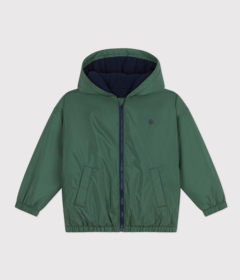 Coupe-vent chaud enfant gar&ccedil;on vert