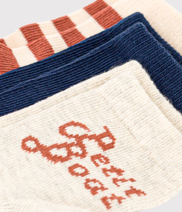Lot de 3 paires de chaussettes Petit Boat b&eacute;b&eacute; multicouleur