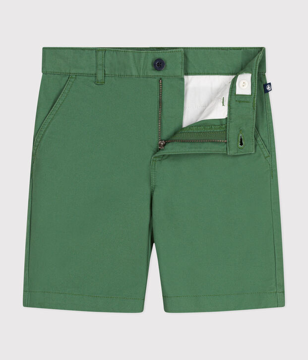 Short en serge enfant gar&ccedil;on vert