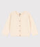 Cardigan en coton enfant fille écru AVALANCHE