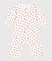 Bodyjama sans pieds bébé en coton blanc MARSHMALLOW/blanc MULTICO